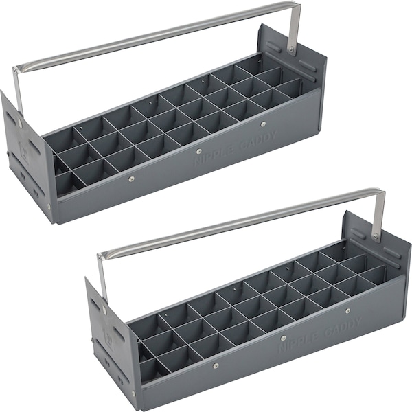 American Built Pro Nipple Caddy, 2 in Nipples Polyethylene, 27 pc Capacity, 2PK T1020 P2 - main